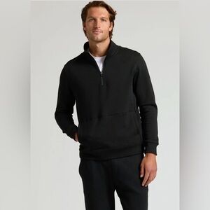 Men's Classic Black Zip-Up Sweater